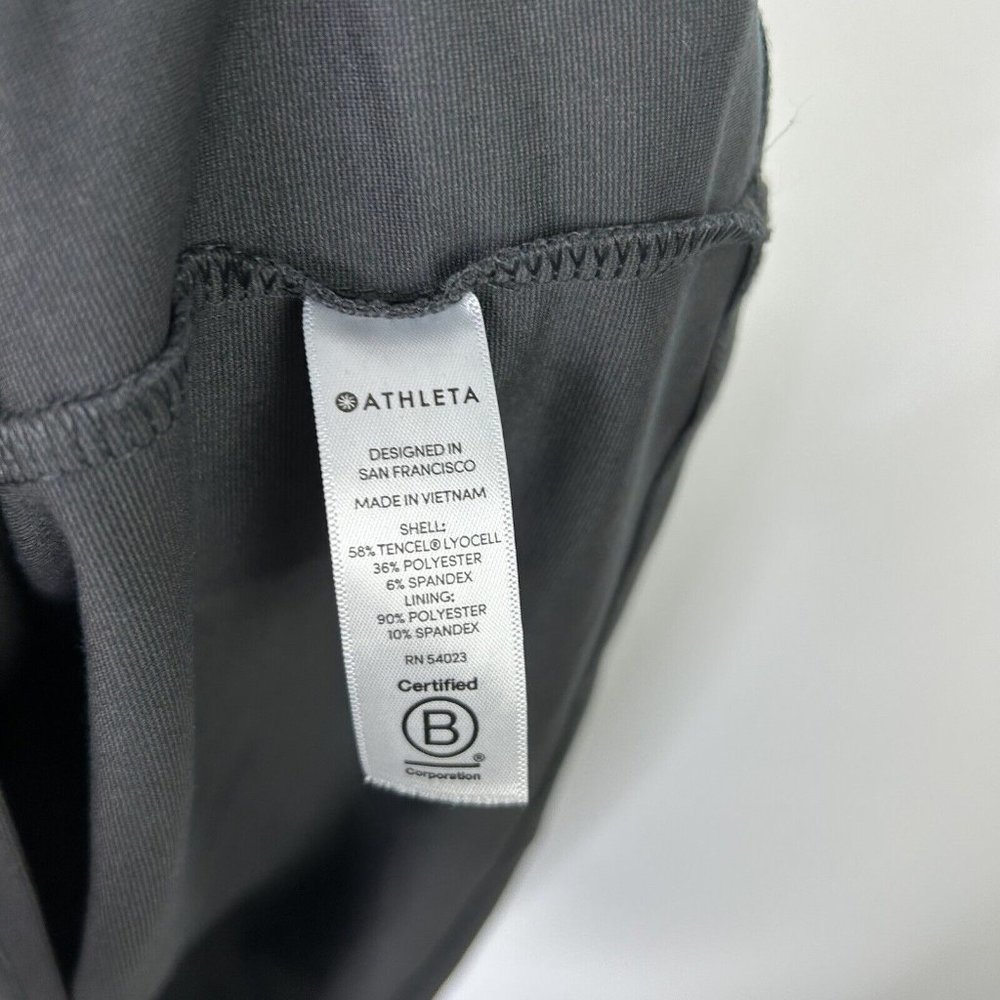 Athleta Deep Breath Bralette Dress Womens Size Small Black Olive - Picture 9 of 11